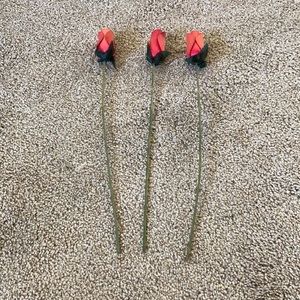 Hot Pink Wooden Roses